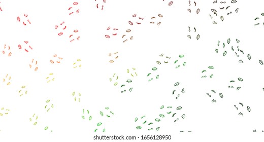 Light Green, Red vector texture with women's rights symbols. Colorful feminism symbols with a gradient in modern style. Design for International Women’s Day.