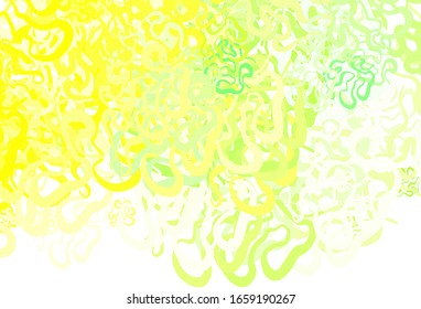 Light Green, Red vector texture with bent lines. Geometric illustration in abstract style with gradient.  Abstract design for your web site.