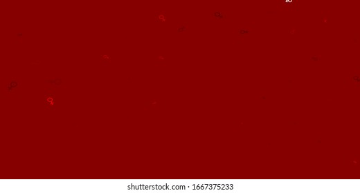 Light Green, Red vector texture with women's rights symbols. Simple design in abstract style with women’s rights activism. Smart design for your apps.