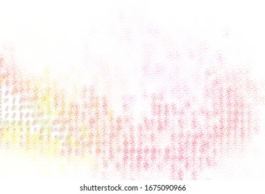 Light Green, Red vector texture with disks. Abstract illustration with colored bubbles in nature style. New template for your brand book.