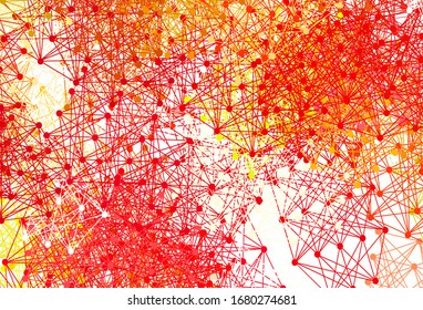 Light Green, Red vector texture with artificial intelligence concept. Colorful design in simple style with AI links. Pattern for  poster, banner of technology.