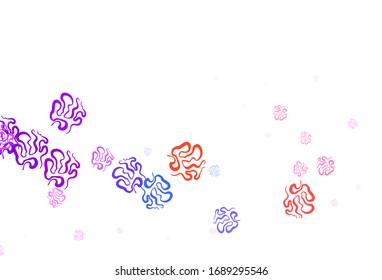Light Green, Red vector texture with abstract forms. Illustration with colorful gradient shapes in abstract style. Background for a cell phone.