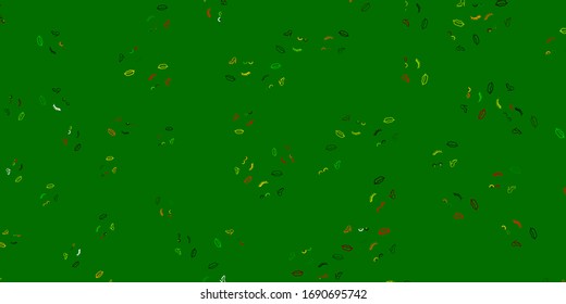 Light Green, Red vector texture with women's rights symbols. Colorful feminism symbols with a gradient in modern style. Design for International Women’s Day.