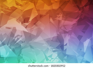 Light Green, Red vector texture with abstract poly forms. Modern abstract illustration with colorful random forms. Best smart design for your business.