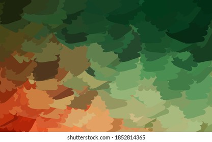 Light Green, Red vector texture with abstract forms. Illustration with colorful gradient shapes in abstract style. Elegant design for wallpapers.