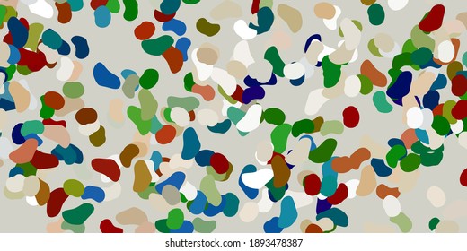 Light green, red vector texture with memphis shapes. Modern abstract illustration with gradient random forms. Elegant design for wallpaper set.