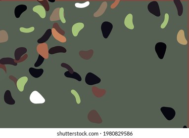 Light Green, Red vector texture with random forms. Decorative design in abstract style with random forms. Elegant design for wallpapers.