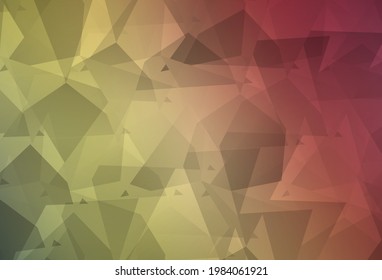 Light Green, Red vector texture with abstract poly forms. Modern abstract illustration with colorful random forms. Modern design for your business card.