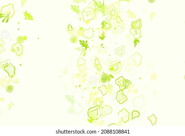 Light Green, Red vector texture with abstract forms. Colorful chaotic forms with gradient in modern style. Elegant design for wallpapers.