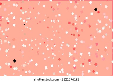 Light Green, Red vector texture in poly style with circles, cubes. Abstract gradient illustration with circles, triangles, cubes. Pattern for commercials.