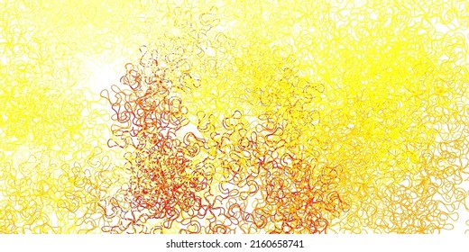 Light green, red vector texture with wry lines. Colorful abstract illustration with gradient curves. Best design for your ad, poster, banner.