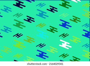 Light Green, Red vector texture with colorful lines. Glitter abstract illustration with colored sticks. Pattern for business booklets, leaflets.