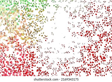 Light Green, Red vector texture with random forms. Illustration with colorful gradient shapes in abstract style. Background for a cell phone.