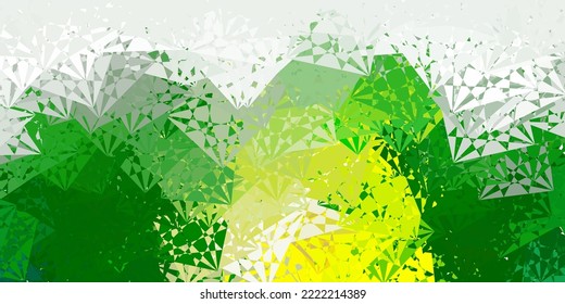 Light Green, Red vector texture with random triangles. Magnificent abstract illustration with triangular shapes , forms. Landing pages material.
