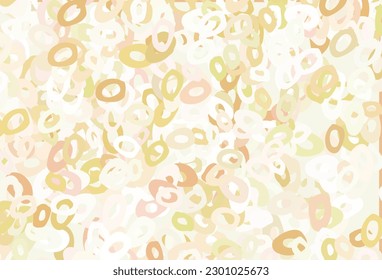 Light Green, Red vector texture with disks. Illustration with set of shining colorful abstract circles. Completely new template for your brand book.