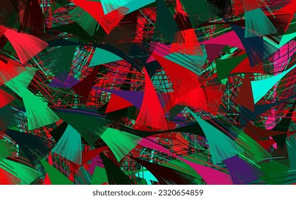 Light Green, Red vector texture with abstract forms.