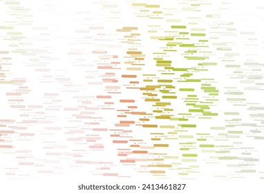 Light Green, Red vector texture with colorful lines. Decorative shining illustration with lines on abstract template. Best design for your ad, poster, banner.