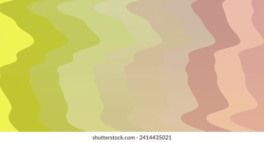 Verde claro, textura vectorial roja con arco circular. Muestra geométrica colorida con curvas de degradado.  Patrón para anuncios, anuncios.