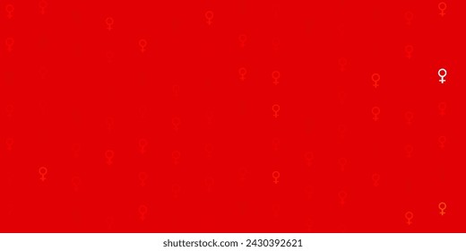 Light Green, Red vector texture with women rights symbols. Abstract illustration with a depiction of women power. Design for International Women Day.