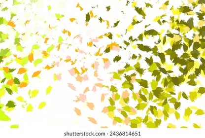 Light Green, Red vector texture with abstract forms. Colorful chaotic forms with gradient in modern style. Best smart design for your business.