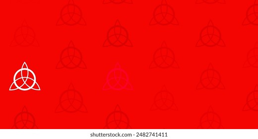 Light Green, Red vector texture with religion symbols. Colorful vintage illustration with gradient alchemy shapes. Simple design for occult depiction.