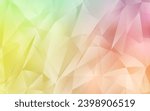 Light Green, Red vector triangle mosaic template. Modern abstract illustration with triangles. Polygonal design for your web site.