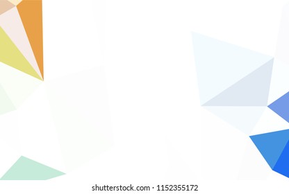 Light Green, Red vector triangle mosaic texture. Colorful illustration in abstract style with triangles. New template for your brand book.