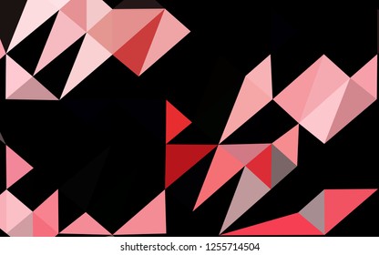 Light Green, Red vector triangle mosaic texture. Colorful illustration in Origami style with gradient.  Template for your brand book.