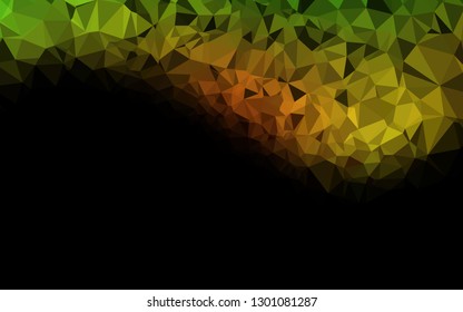 Light Green, Red vector triangle mosaic texture. Shining illustration, which consist of triangles. Elegant pattern for a brand book.