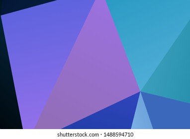 Light Green, Red vector triangle mosaic template. Polygonal abstract illustration with gradient. A completely new design for your leaflet.