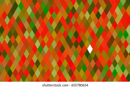 Light Green, Red vector triangle mosaic template. A vague abstract illustration with gradient. The polygonal design can be used for your web site.