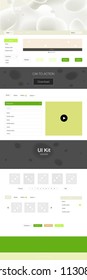 Light Green, Red vector ui kit with bubble shapes. Glitter abstract illustration with blurred bubble shapes.. This sample is for your website.