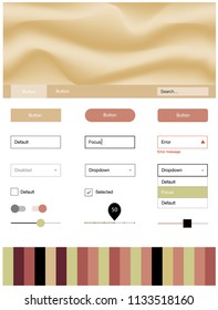 Light Green, Red vector web ui kit with lamp shapes. Glitter abstract illustration with blurred bubble shapes.. This sample is for your website.