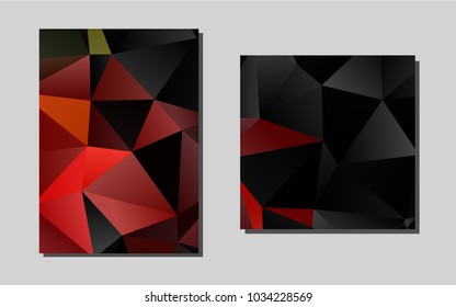 Light Green, Redvector banner for websites. Beautiful colored sample in A4 size. Beautiful design for cover of notepads.