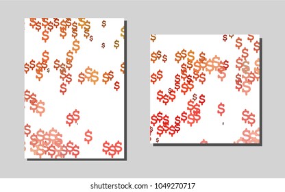 Light Green, Redvector cover for Envelopes. Blurred decorative design in abstract style with textbox. New design for a poster, banner of your website.