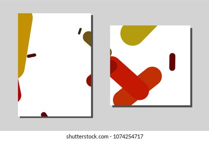 Light Green, Redvector template for landing pages. Web interface on abstract background with colorful gradient. Beautiful design for cover of notepads.