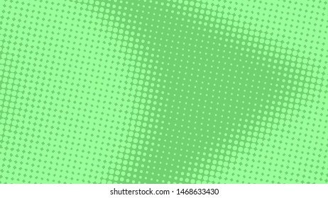 Light green retro comic pop art background with dots, cartoon halftone background vector illustration eps10