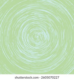 Light green scratched background. Circles pencil drawing. Vector illustration. EPS 10. 