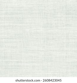 Light Green Seamless Linen Canvas Texture with Vintage Woven Look Vector Abstract Background. Neutral Rustic Fabric Boundless Pattern Perfect for Natural, Eco, Handmade, Textile or Craft Themed Design