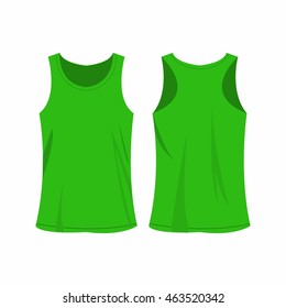 Light green sport top vector