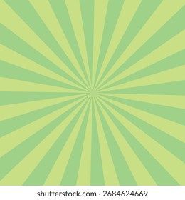 Fundo radial do padrão de brilho solar verde claro