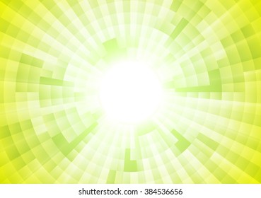 Light green tech abstract geometric background. Vector template illustration