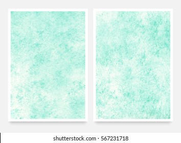 Light green textures, abstract hand painted watercolor backgrounds, greeting card or invitation templates, vector illustration