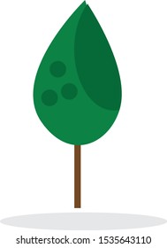 light green tree graphic vector