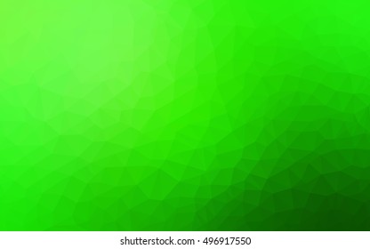 Light green triangle mosaic background. A sample with polygonal shapes. A completely new design for your business.