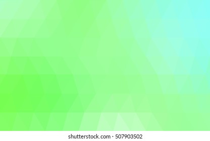Light green triangle mosaic background. Triangular geometric sample with gradient.  The best triangular design for your business.