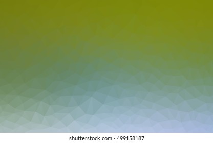 Light green triangle mosaic template. Shining illustration, which consist of triangles. A new texture for your design.