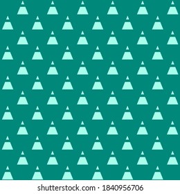 light green triangle on dark green background repeat pattern