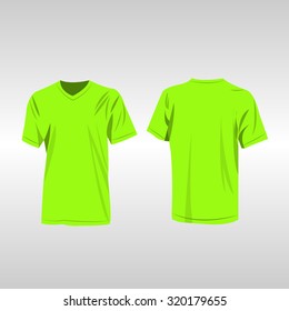 Light green t-shirt vector