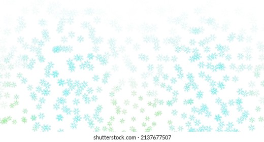 Light green vector abstract artwork with leaves. Doodle illustration of leaves in Origami style with gradient. Pattern for website designs.